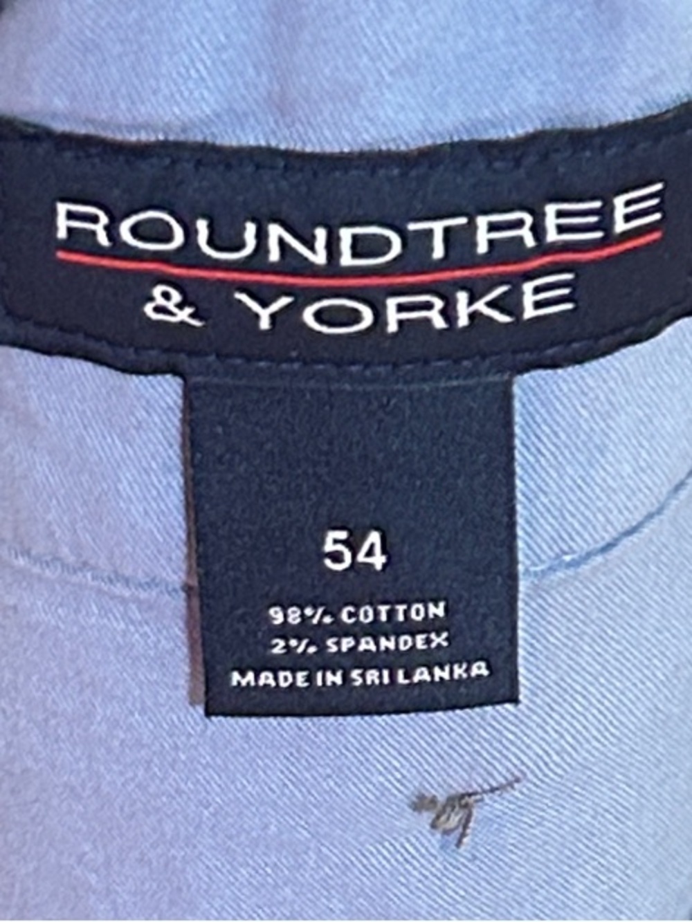 NWT Roundtree & Yorke 9” Seam Men’s Size 54 Vintage Indigo Pleated Front Shorts - Picture 6 of 6